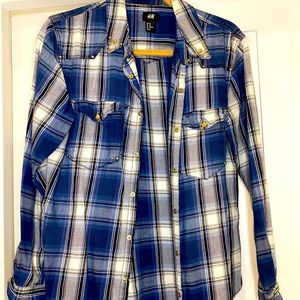 H&M Plaid Button Up Shirt